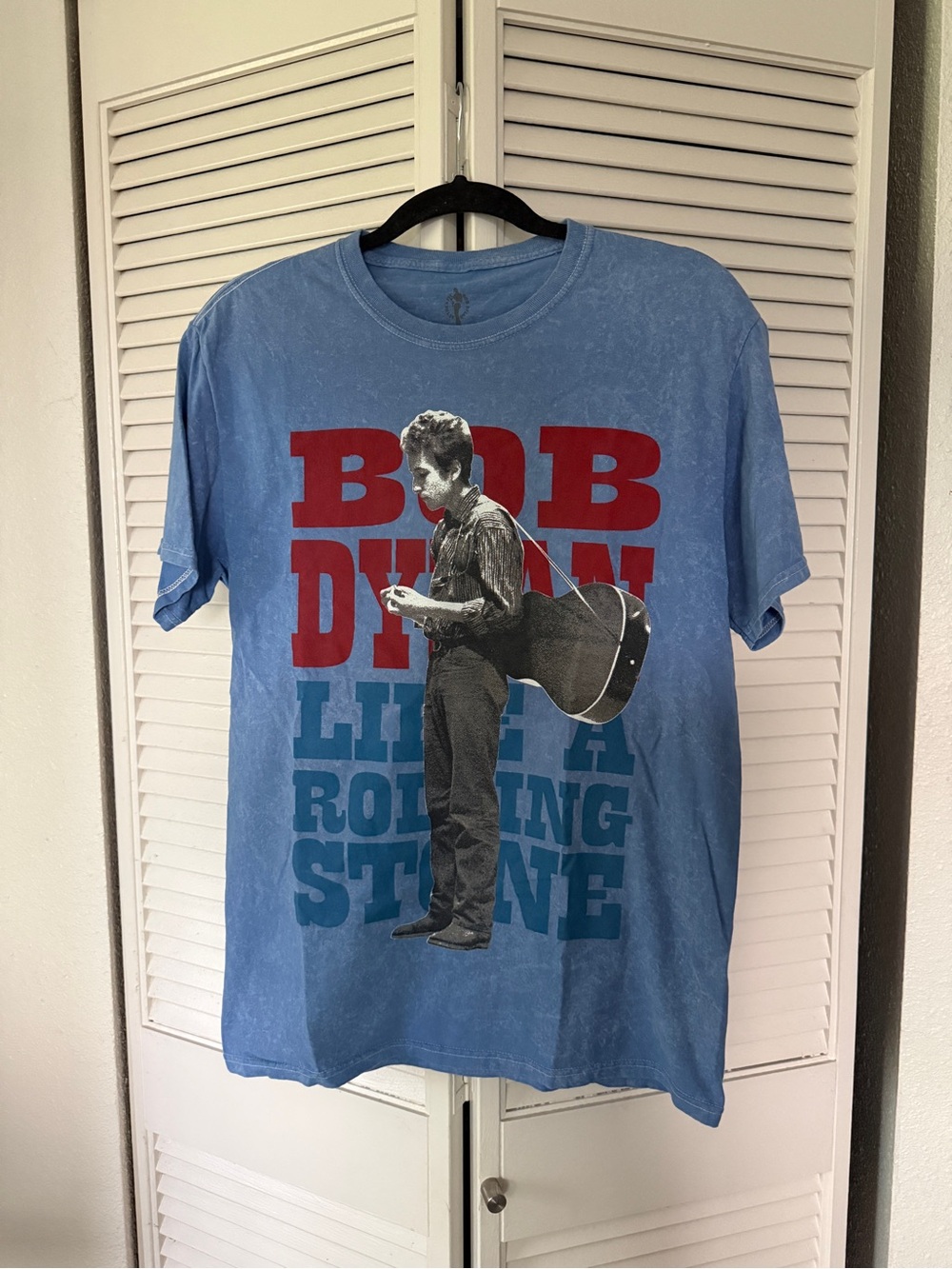 Bob Dylan Blue Graphic Short Sleeve Tee